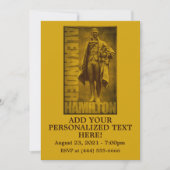 Invitation Alexander Hamilton Statuaire (Devant)