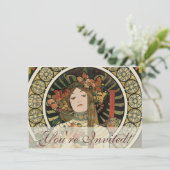 Invitation Alfonse Mucha Trappistine Nouveau (Debout devant)