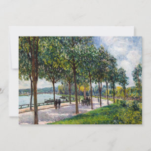 Invitation Alfred Sisley - Allée de châtaigniers
