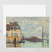 Invitation Alfred Sisley - Inondation à Port-Marly 1872 (Devant / Derrière)