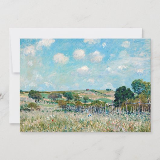 Invitation Alfred Sisley - Le pré (Devant)