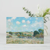 Invitation Alfred Sisley - Le pré (Debout devant)