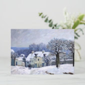 Invitation Alfred Sisley - Place Chenil à Marly, Effet Neige (Debout devant)