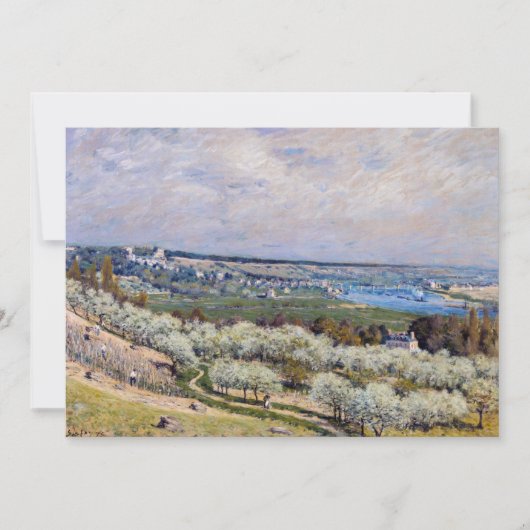 Invitation Alfred Sisley - Terrasse de Saint-Germain, printem (Devant)