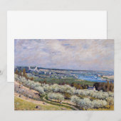 Invitation Alfred Sisley - Terrasse de Saint-Germain, printem (Devant / Derrière)