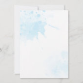 Invitation Alhamdulillah bleu musulman tissu de bébé enfant a (Dos)