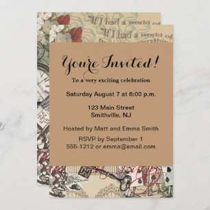 Invitation Alice à Wonderland
