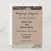 Invitation Alice Anniversaire Non-Anniversaire Lapin Chapeau  (Devant)