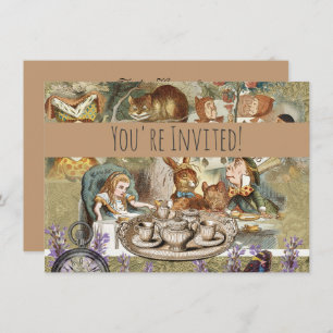 Invitation Alice au pays des merveilles
