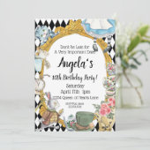 Invitation Alice au Pays des Merveilles (Debout devant)