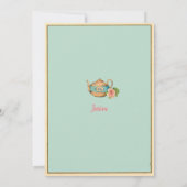 Invitation Alice au pays des merveilles (Dos)