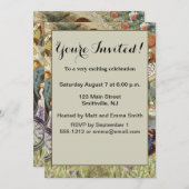 Invitation Alice au pays des merveilles (Devant / Derrière)