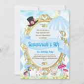 Invitation Alice au pays des merveilles (Devant)