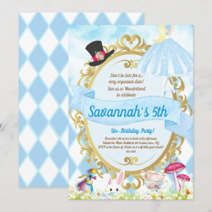 Invitation Alice au pays des merveilles