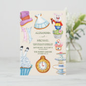 Invitation Alice au pays des merveilles (Debout devant)