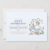 Invitation Alice Au Pays Des Merveilles (Devant)