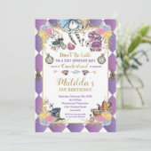 Invitation Alice au pays des merveilles 1er anniversaire Oned (Debout devant)