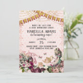 Invitation Alice au pays des merveilles Anniversaire (Debout devant)