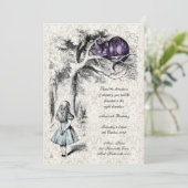 Invitation Alice au pays des merveilles : Anniversaire du Tea (Debout devant)