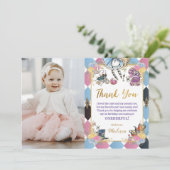 Invitation Alice au pays des merveilles Anniversaire Photo Ca (Debout devant)