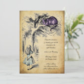 Invitation Alice au pays des merveilles Anniversaire Un anniv (Debout devant)