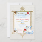 Invitation Alice au pays des merveilles Aquarelle (Devant)