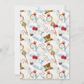 Invitation Alice au pays des merveilles Aquarelle (Dos)