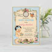 Invitation Alice au pays des merveilles Baby Girl Shower Invi (Debout devant)