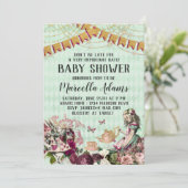 Invitation Alice au pays des merveilles Baby shower Invitatio (Debout devant)