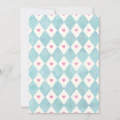 Invitation Alice Au Pays Des Merveilles Baby shower Invitatio (Dos)