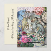 Invitation Alice au pays des merveilles Dodo Classic (Devant / Derrière)