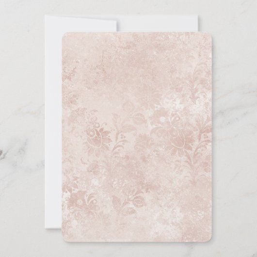 Invitation Alice au Pays des Merveilles Élégant Mariage Brida (Dos)