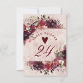 Invitation Alice au pays des merveilles Élégants numéros de t (Dos)