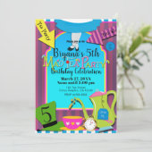 Invitation Alice au pays des merveilles Fête d'anniversaire d (Debout devant)