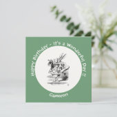 Invitation Alice au pays des merveilles Héraut de lapin blanc (Debout devant)