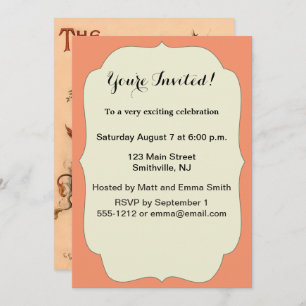 Invitation Alice au pays des merveilles Illustrations classiq