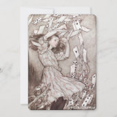 Invitation Alice Au Pays Des Merveilles Lewis Carroll Rackham (Devant)