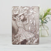 Invitation Alice Au Pays Des Merveilles Lewis Carroll Rackham (Debout devant)