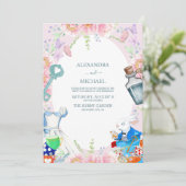 Invitation Alice au pays des merveilles Mariage (Debout devant)