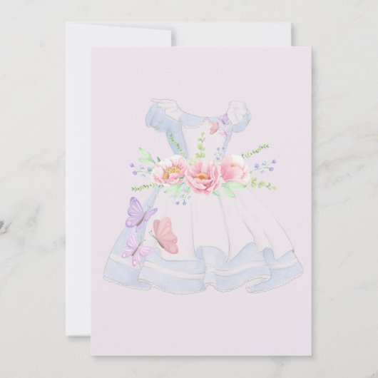 Invitation Alice au pays des merveilles Mariage (Dos)