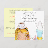 Invitation Alice au pays des merveilles nuptiale ou (Devant / Derrière)