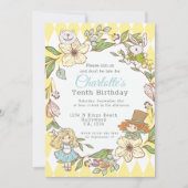 Invitation Alice au pays des merveilles Parti personnalisé (Devant)