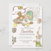 Invitation Alice au pays des merveilles Parti personnalisé (Devant)