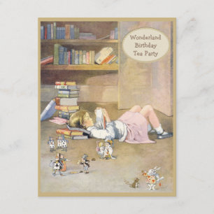 Invitation Alice au pays des merveilles Tea Party