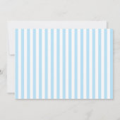 Invitation Alice au pays des merveilles Tea Party Blue Stripe (Dos)