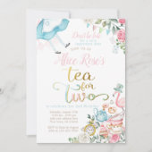 Invitation Alice au pays des merveilles, Thé pour deux 2e ann (Devant)