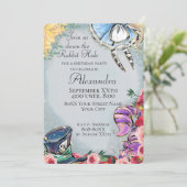 Invitation Alice au pays des merveilles Thème de contes de fé (Debout devant)