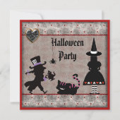 Invitation Alice, chapelier fou et partie de Halloween de (Devant)
