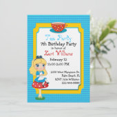 Invitation Alice dans la coutume d'anniversaire de thé du (Debout devant)