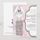 Invitation Alice dans la Fête de la mariée du pays des (Devant / Derrière)